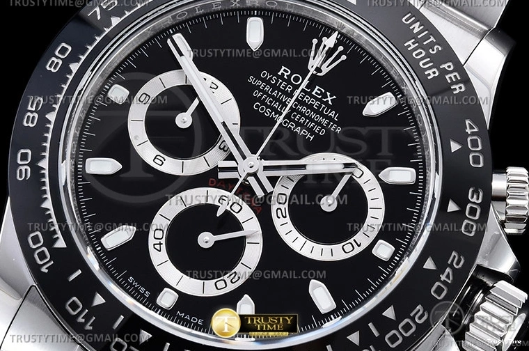 0916 Upgraded ROLDYT0348B – Daytona 116500 CER SS Black 904L BTF Asia 947
